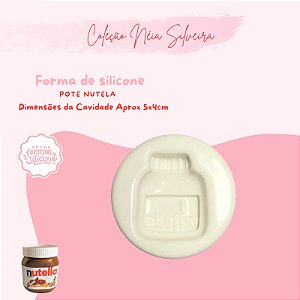 Molde de Silicone Pote Nutela