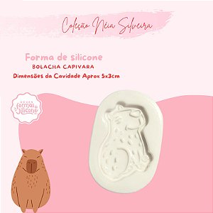 Molde de Silicone Bolacha Capivara
