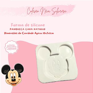 Molde de Silicone Panqueca Cara Ratinho