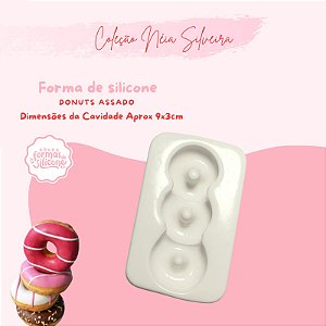 Molde de Silicone Donuts Assado