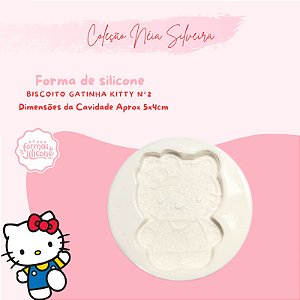 Molde de Silicone Biscoito Gatinha Kitty N° 2