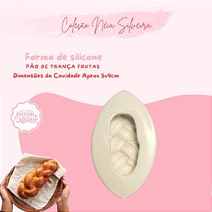 Molde de Silicone Pão de Trança Frutas