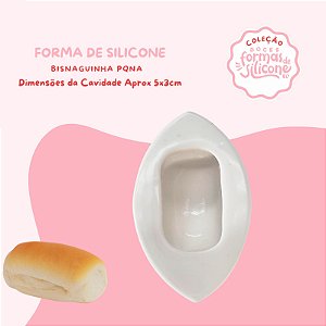 Molde de Silicone Bisnaguinha Pequena