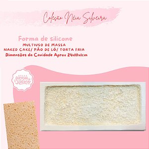Molde de Silicone Multi Uso de Massa Naked Cake/Pão de Ló/Torta Fria