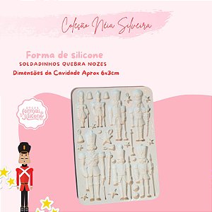 Molde de Silicone Soldadinhos Quebra Nozes
