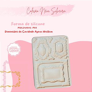 Molde de Silicone Molduras Mix