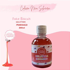Gelatina Morango - Fake Biscuit