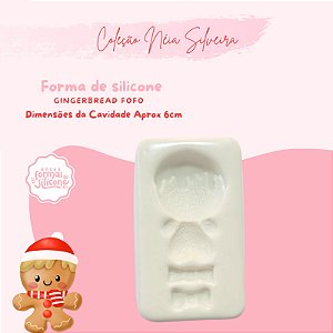 Molde de Silicone Gingerbread Fofo