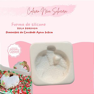 Molde de Silicone Bola Bordada