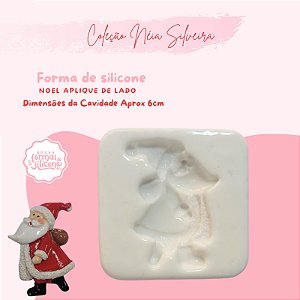 Molde de Silicone Noel Aplique de lado
