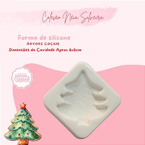 Molde de Silicone Arvore Coockie