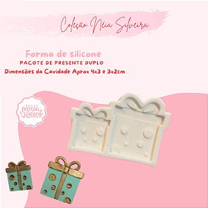 Molde de Silicone Pacote de Presente Duplo