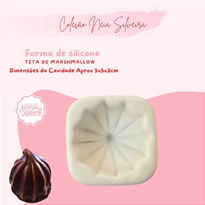 Molde de Silicone Teta de Marshmallow