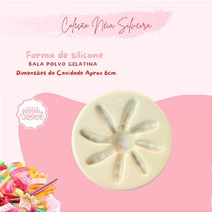 Molde de Silicone Bala Polvo Gelatina