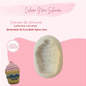 Molde de Silicone Cupcake Lacinho