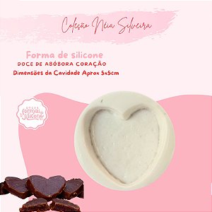 Molde de Silicone Doce de Abobora Coração