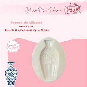 Molde de Silicone Vaso Paris