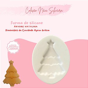 Molde de Silicone Arvore Natalina
