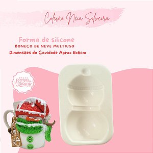 Molde de Silicone Boneco de Neve Multiuso