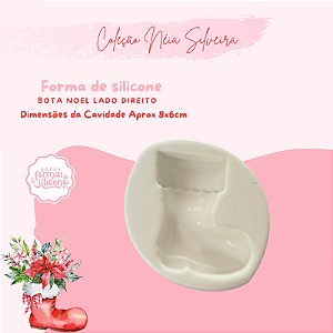 Molde de Silicone Bota Noel Lado Direito
