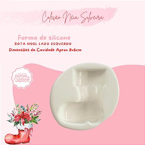 Molde de Silicone Bota Noel Lado Esquerdo