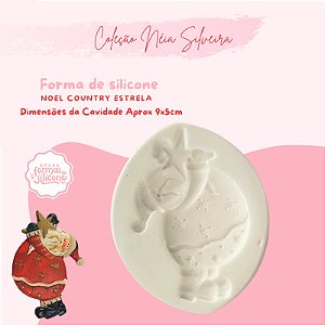 Molde de Silicone Noel Cowntry Estrela