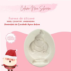 Molde de Silicone Noel Cowntry Jardineira