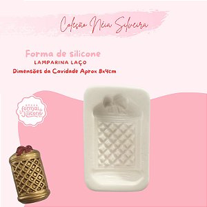 Molde de Silicone Lamparina Laço
