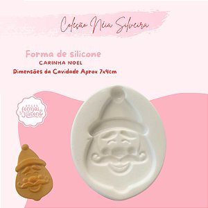 Molde de Silicone Carinha Noel