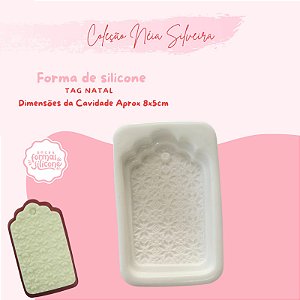 Molde de Silicone Tag Natal