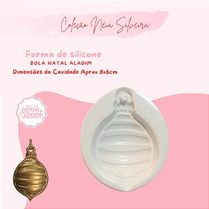 Molde de Silicone Bola Natal Aladim