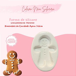 Molde de Silicone Gingerbread Menino