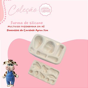 Molde de Silicone Multi Uso Fazendinha da Re