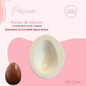 Molde de Silicone Casquinha Ovo Kinder