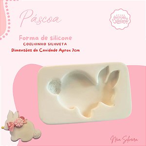 Molde de Silicone Coelhinho Silhueta