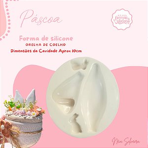 Molde de Silicone Orelha de Coelho
