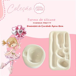 Molde de Silicone Fadinha Pretty