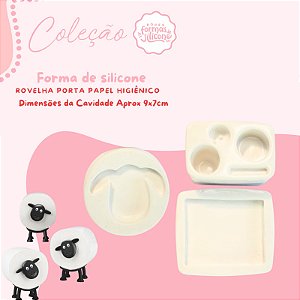 Molde de Silicone Rovelha Porta Papel Higienico