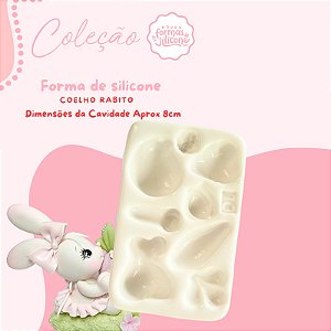 Molde de Silicone Coelho Rabito
