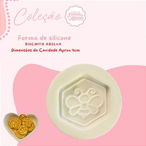Molde de Silicone Biscoito Abelha