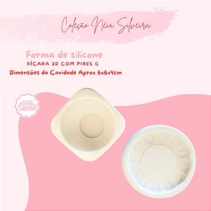 Molde de Silicone Xicara 3D / Pires G