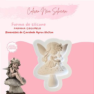 Molde de Silicone Fadinha Cogumelo