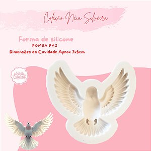 Molde de Silicone Pomba da Paz