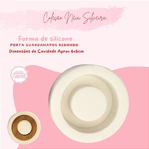 Molde de Silicone Porta Guardanapos Redondo