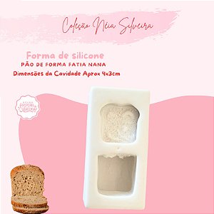 Molde de Silicone Pão de Forma Fatia Nana
