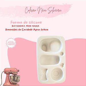 Molde de Silicone Batedeira Mini Nana