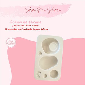 Molde de Silicone Cafeteira Mini Nana