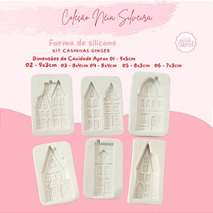Molde de Silicone Kit Casinha Ginger