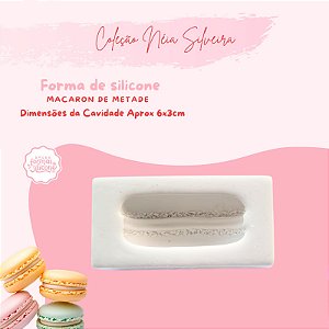 Molde de Silicone Macaron de Metade