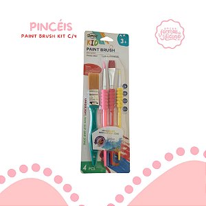 Pincéis Paint Brush Kit c/ 4